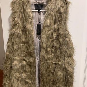 Banana Republic Faux Fur Vest (New)